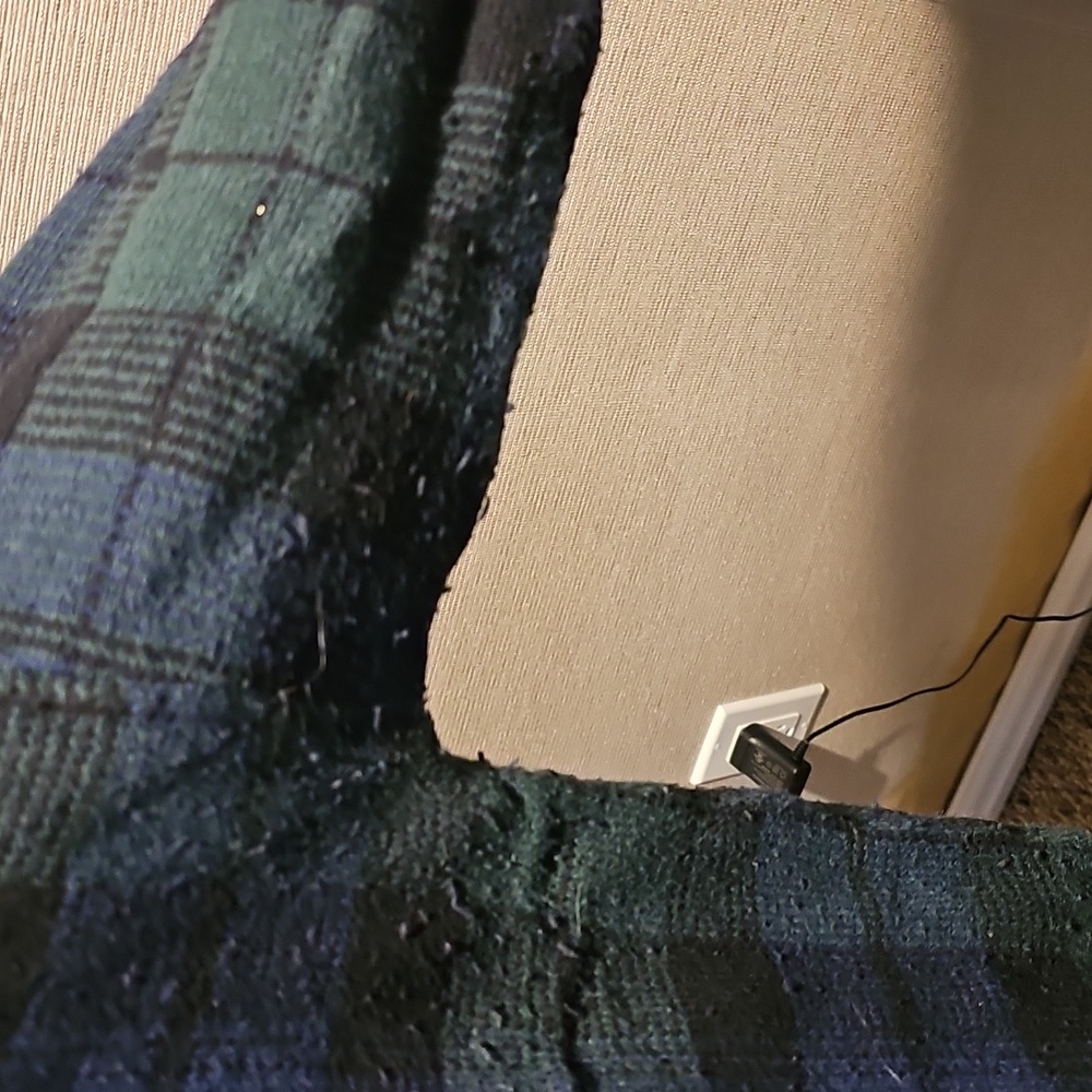 WOMANS LAUREN RALPH LAUREN GREEN PLAID SWEATER...SIZE XL - Picture 6 of 6